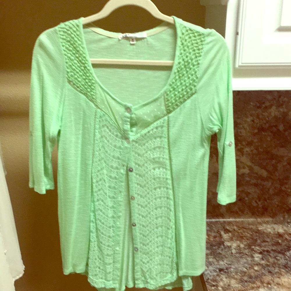 Top with lace